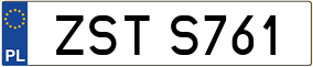 Trailer License Plate